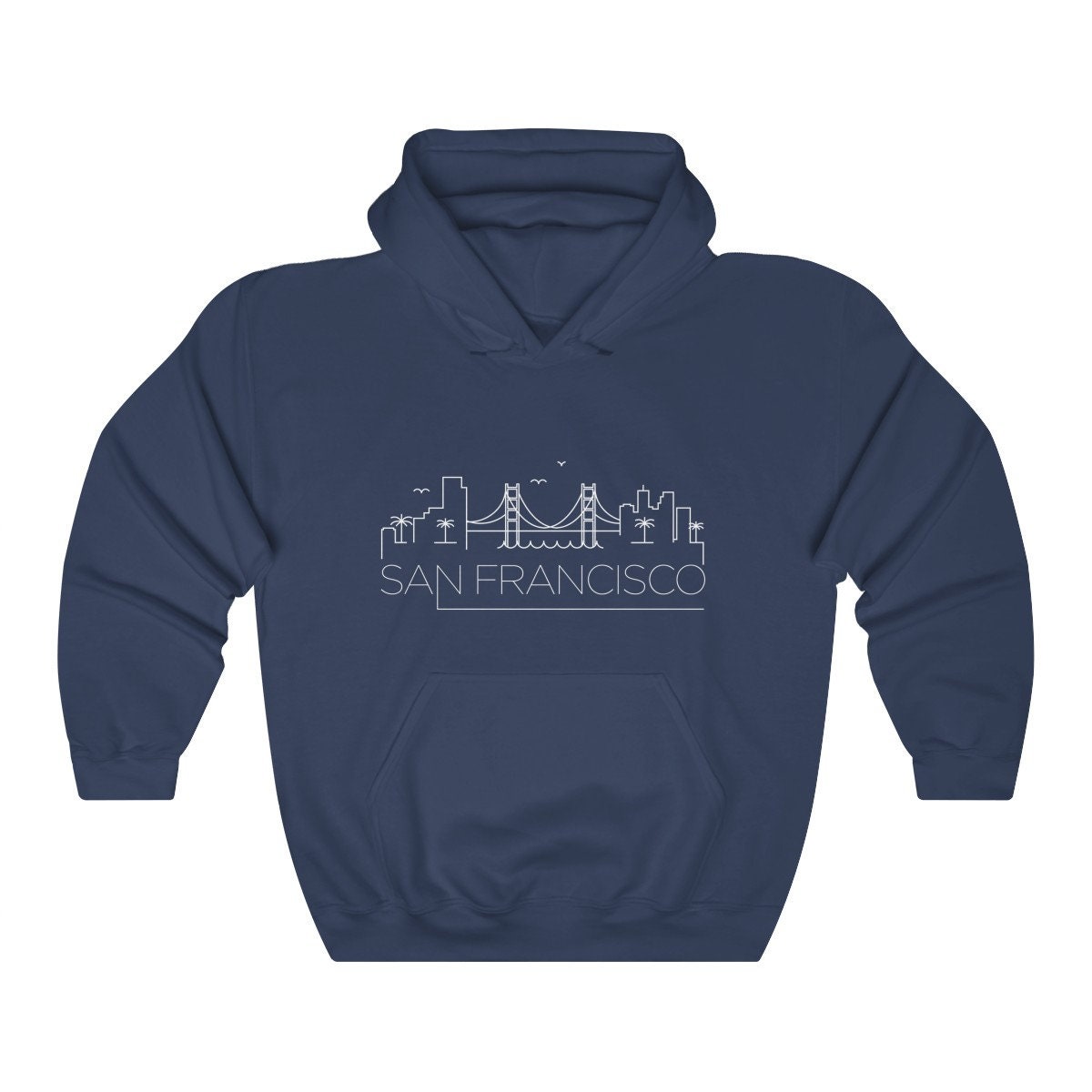 San Francisco Hoodie Adult Unisex Skyline San Francisco California Hoodie Sweatshirt Personalization Available Hoodie – Feel-Good Design · Perfect For Daily Wear