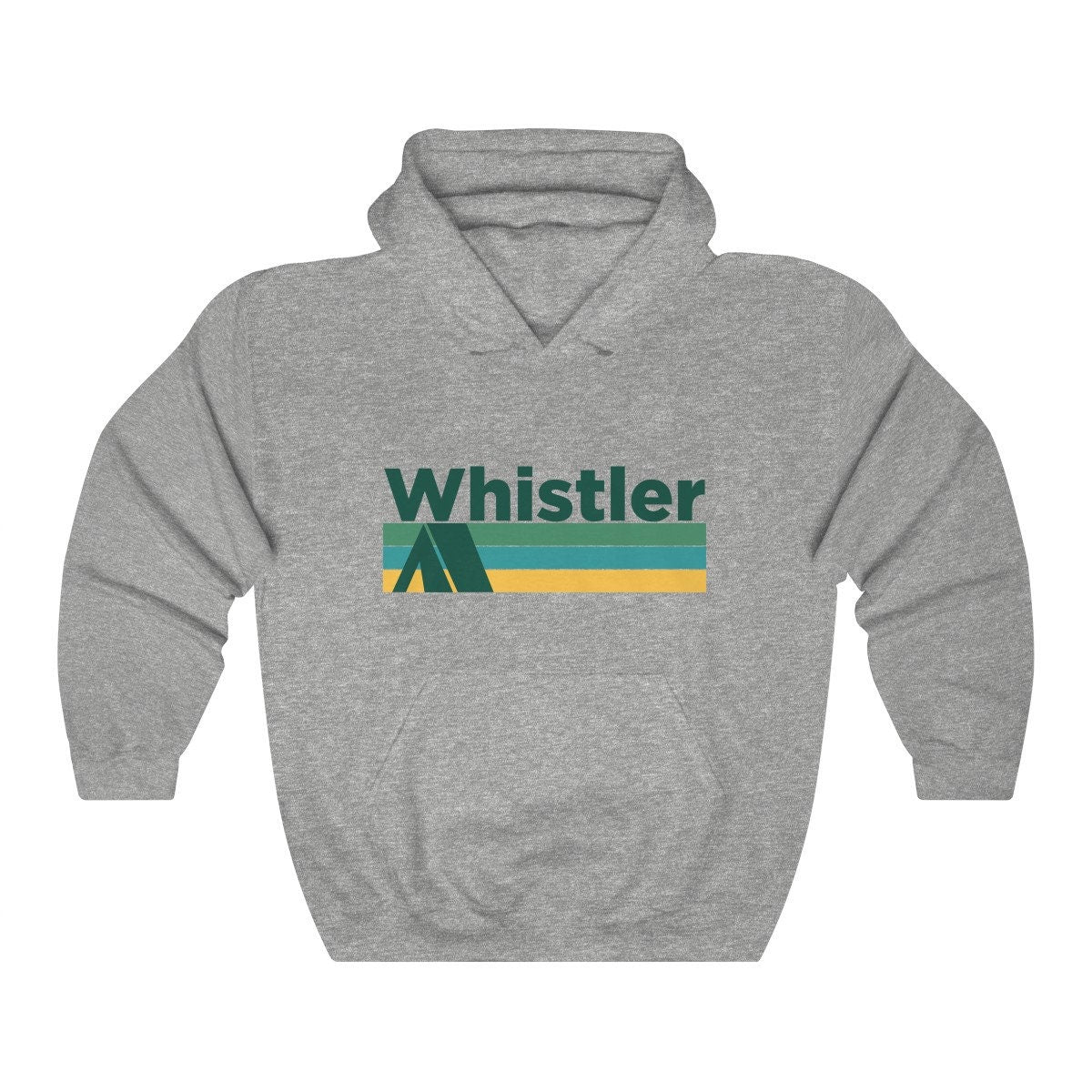 Whistler BC Canada Hoodie Retro Camping Adult Unisex Whistler Sweatshirt Personalization Available Hoodie – Everyday Comfort · Must-Have Style