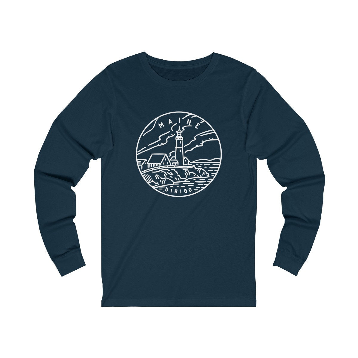 Maine Long Sleeve Shirt Unisex State Design Adult Unisex Maine T Shirt Personalization Available Graphic Tee – Soft Feel · Top Pick For Any Outfit