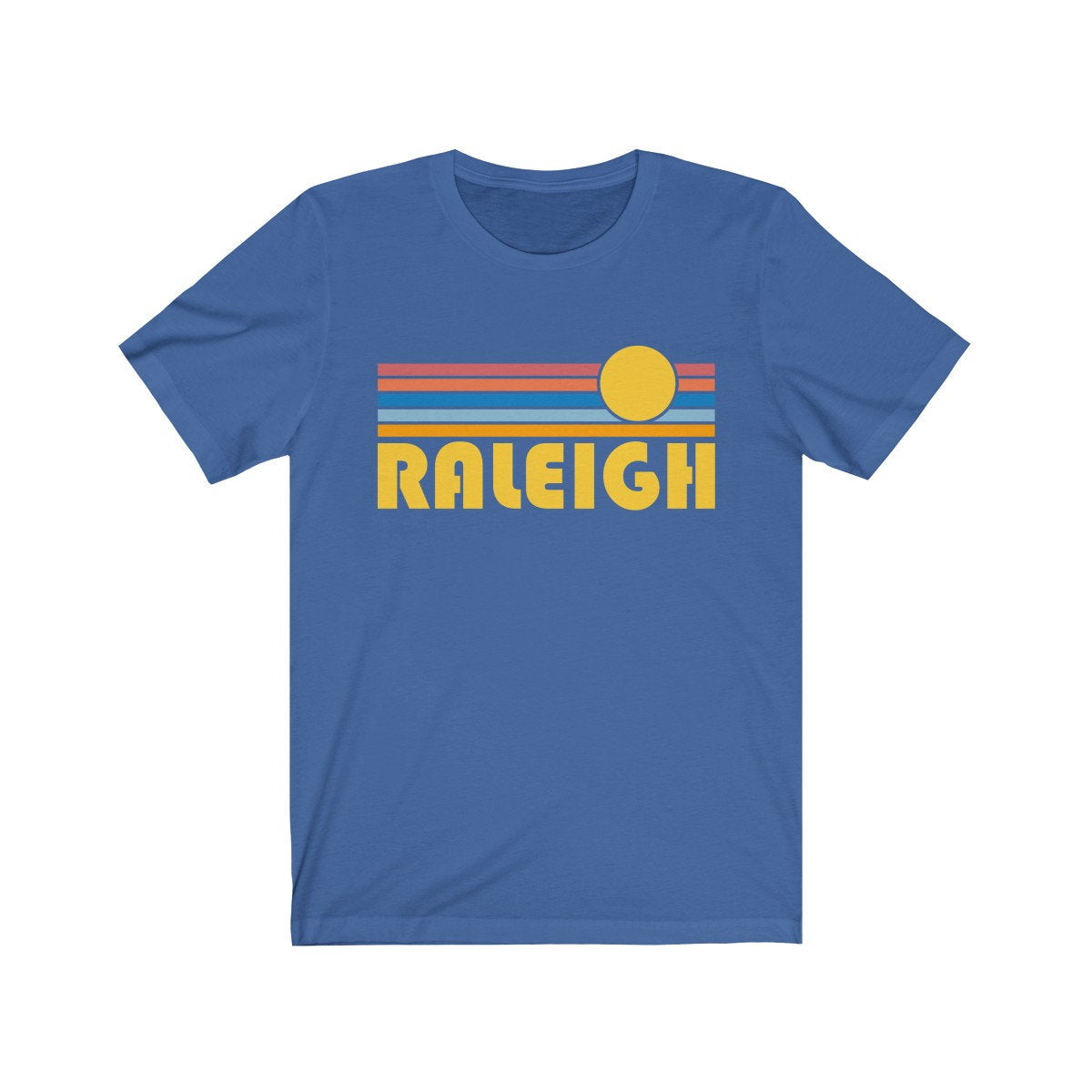 Raleigh North Carolina Shirt Retro Sunset Unisex Raleigh TShirt Personalization Available Graphic Tee – Aesthetic Look · Great Gift For Fans