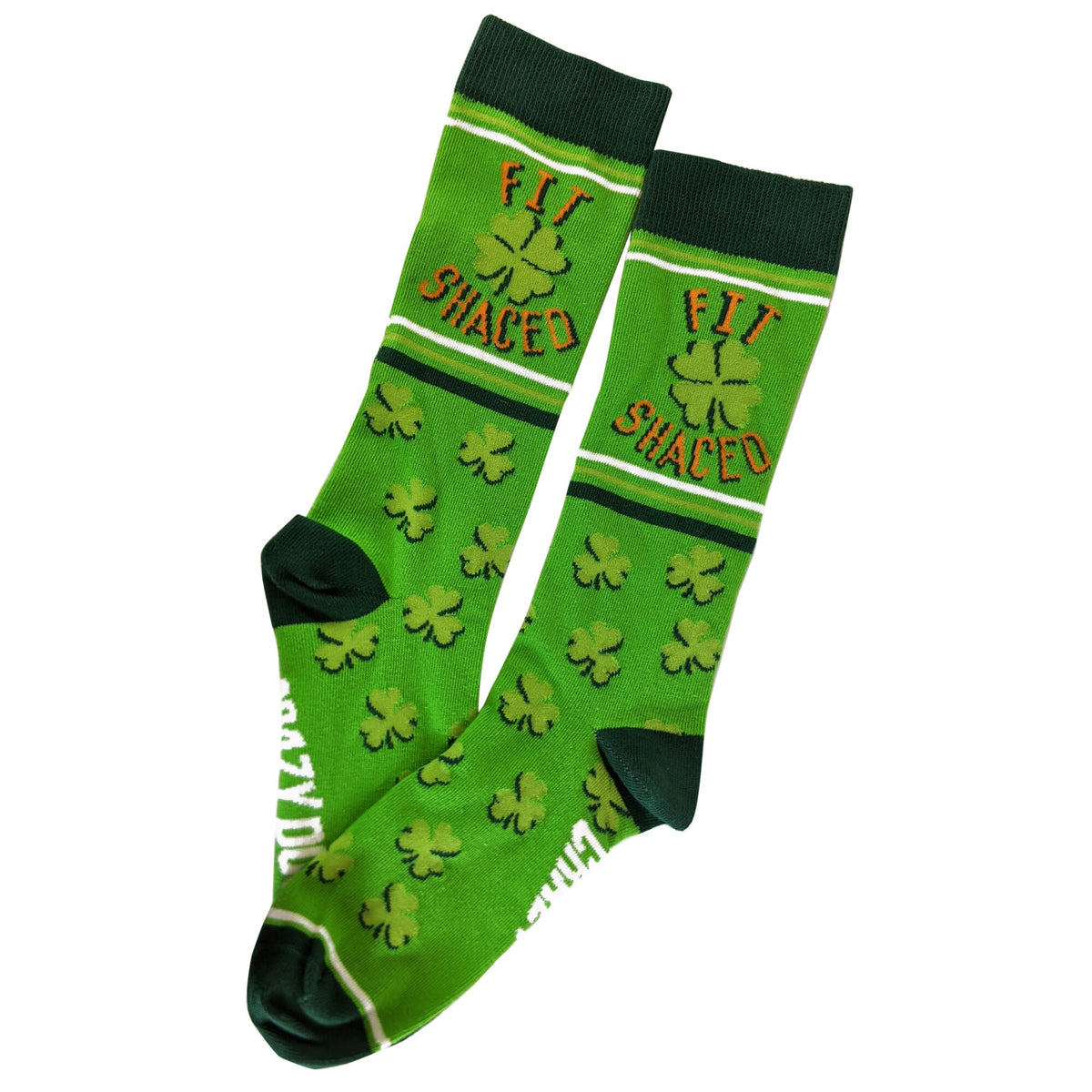 FIT Shaced Funny Unisex St Patricks Day Socks Groomsmen Clover Socks Funky Socks Mens And Womens Funny Socks Funny Drinking Socks Graphic Tee – Fan Favorite · High-Quality Print
