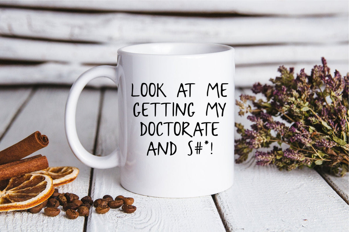 Doctorate Graduation Gifts Doctorate Graduation Coffee Mug Doctorate Graduation Cup Doctorate Graduation Birthday Gifts for Men and Women Graphic Tee – Cozy Vibes · Perfect For Daily Wear