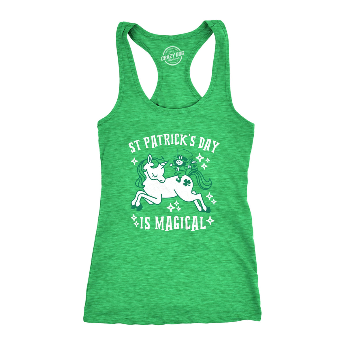St Patricks Day Is MagicalFunny Workout Tanks Tank Top Women Unicorn Fitness Top St Patricks Day Tank Cute St Pattys Day Tanks Tank Top – Aesthetic Look · Trending Graphic Apparel