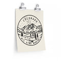 Colorado Poster State Design Colorado Print Picture Hand Drawn Art Personalization Available Graphic Tee – Soft Feel · Perfect For Daily Wear