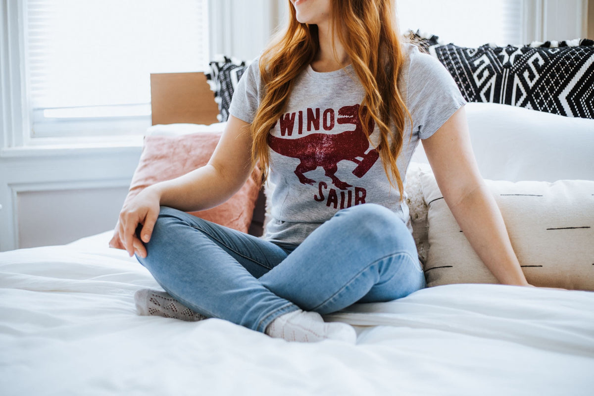 Winosaur Shirt Wino Saur Shirt Funny Wine Shirt Womens Wine Shirt Gift for Wine Lovers Wine Lover Mothers Day Shirt Drinking Shirts Graphic Tee – Bold Style · Perfect For Daily Wear