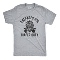 Prepare For Diaper Duty Mens Funny Shirt Tee For Dad Fathers Day Gift Best Dad Shirt New Year Daddy Shirt New Daddy Shirts Gas Masks Graphic Tee – Fan Favorite · Perfect For Daily Wear