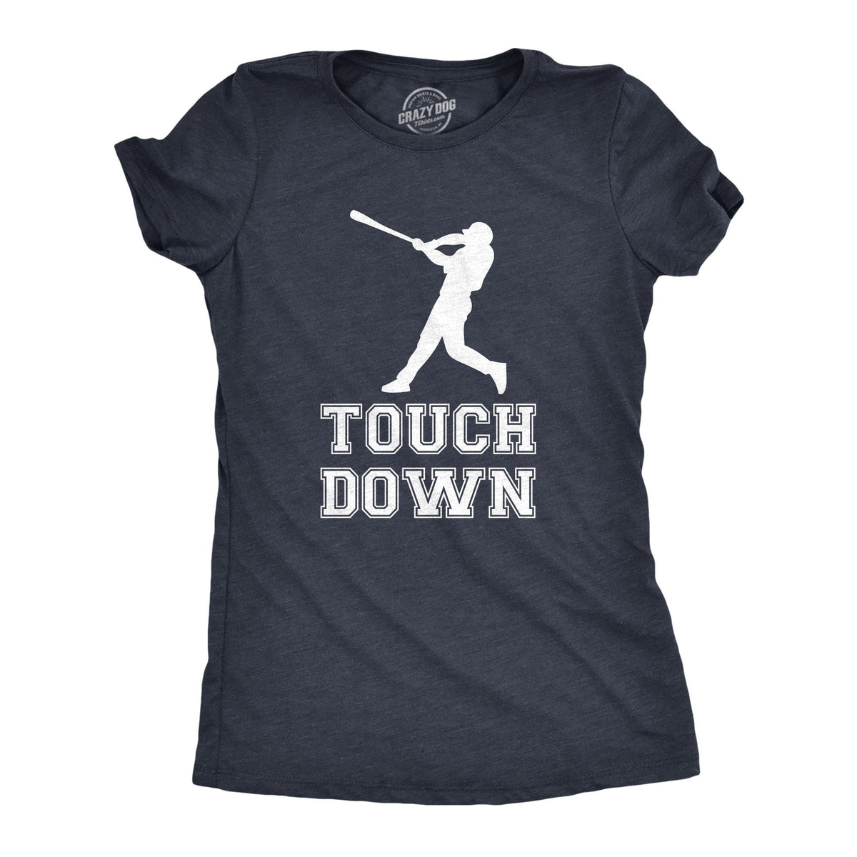Touchdown Baseball Bat No Clue About Sports Baseball Shirt Women Softball Shirts Womans Cute Shirt Funny Shirts Super Bowl Graphic Tee – Everyday Comfort · Perfect For Daily Wear