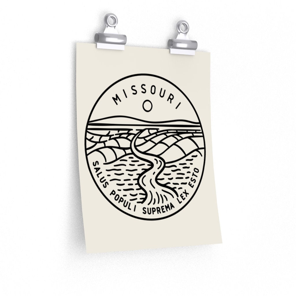 Missouri Poster State Design Missouri Print Picture Hand Drawn Art Personalization Available Graphic Tee – Warm & Stylish · Must-Have Style