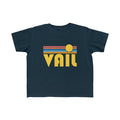 Vail Toddler Shirt Retro Sunrise Vail Colorado Kid39s TShirt Personalization Available Graphic Tee – Easygoing Wear · High-Quality Print