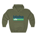 Idaho Hoodie Retro Trees Unisex Idaho Sweatshirt Personalization Available Hoodie – Everyday Comfort · Perfect For Daily Wear