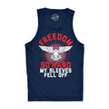 Mens Independence Day Tank Top 4th July Celebration Quote Tank Freedom So Hard Sleeves Feel Off Patriotic Beer Shirt Tank Top – Everyday Comfort · Great Gift For Fans