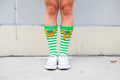 Orange Bow Clover St Patricks Day Socks Funny Womens Ireland Day Socks Funky Socks Drinking Socks Irish Girls Shamrock Socks Graphic Tee – Everyday Comfort · Great Gift For Fans