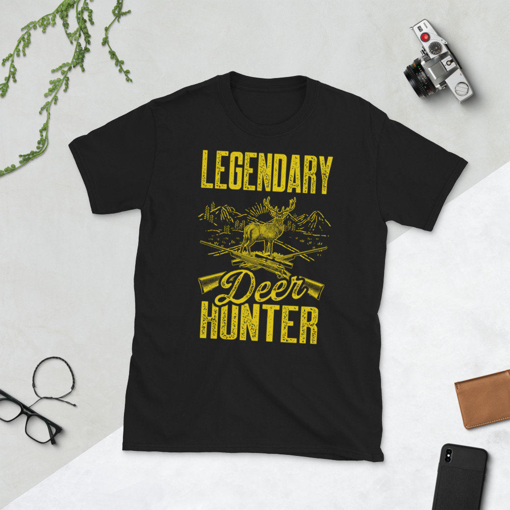 Deer Hunter Shirt I Stag Hunting Gift Graphic Tee – Soft Feel · High-Quality Print