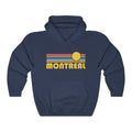 Montreal Canada Hoodie Retro Sunrise Unisex Montreal Sweatshirt Personalization Available Hoodie – Feel-Good Design · Perfect For Daily Wear