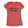 Hell Was Boring Halloween Shirt Women 666 Spooky Shirt Funny Halloween Shirt Halloween Costume Devil Shirts Evil Shirts Graphic Tee – Warm & Stylish · Perfect For Daily Wear