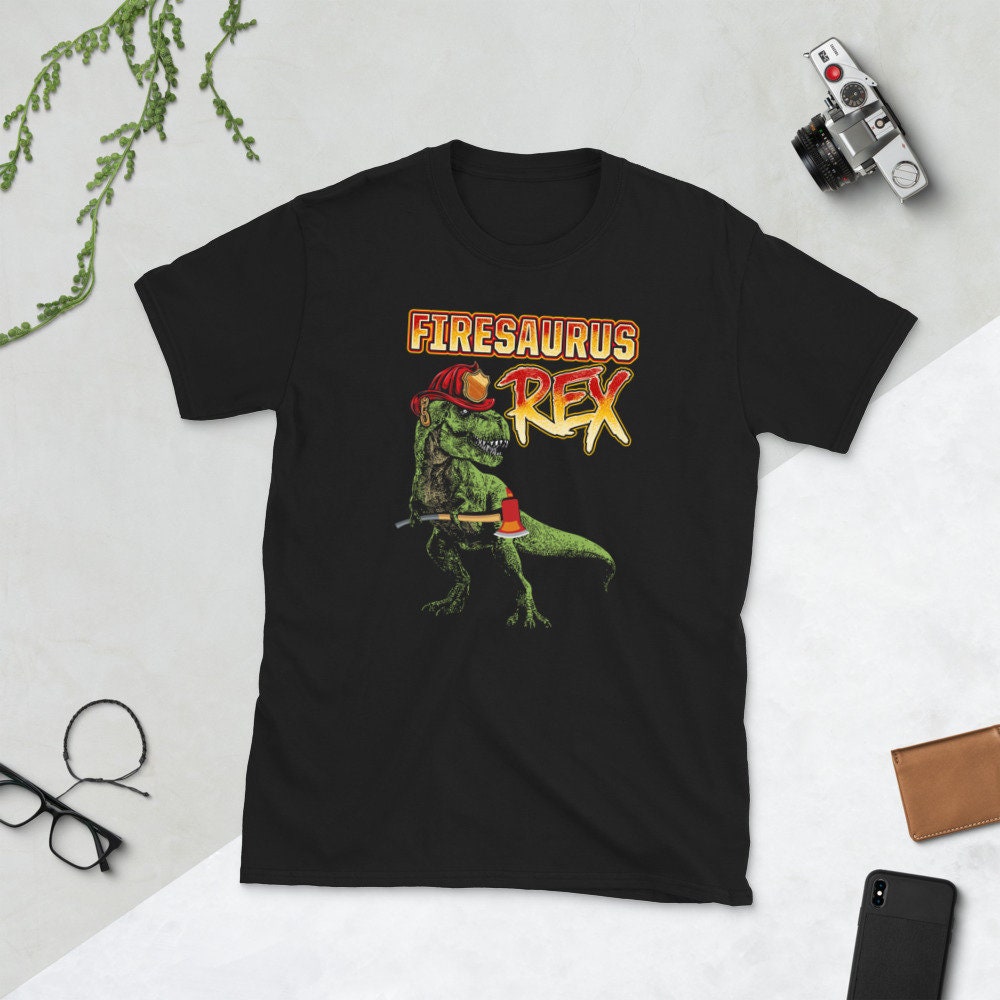 T Rex Firefighter Firesaurus Rex T Shirt Graphic Tee – Bold Style · Trending Graphic Apparel