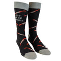 Just The Tip Funny Halloween Socks Groomsmen Socks Funky Knife Socks Mens Funny Socks Murder Socks Death Compression Socks Graphic Tee – Soft Feel · Perfect For Daily Wear