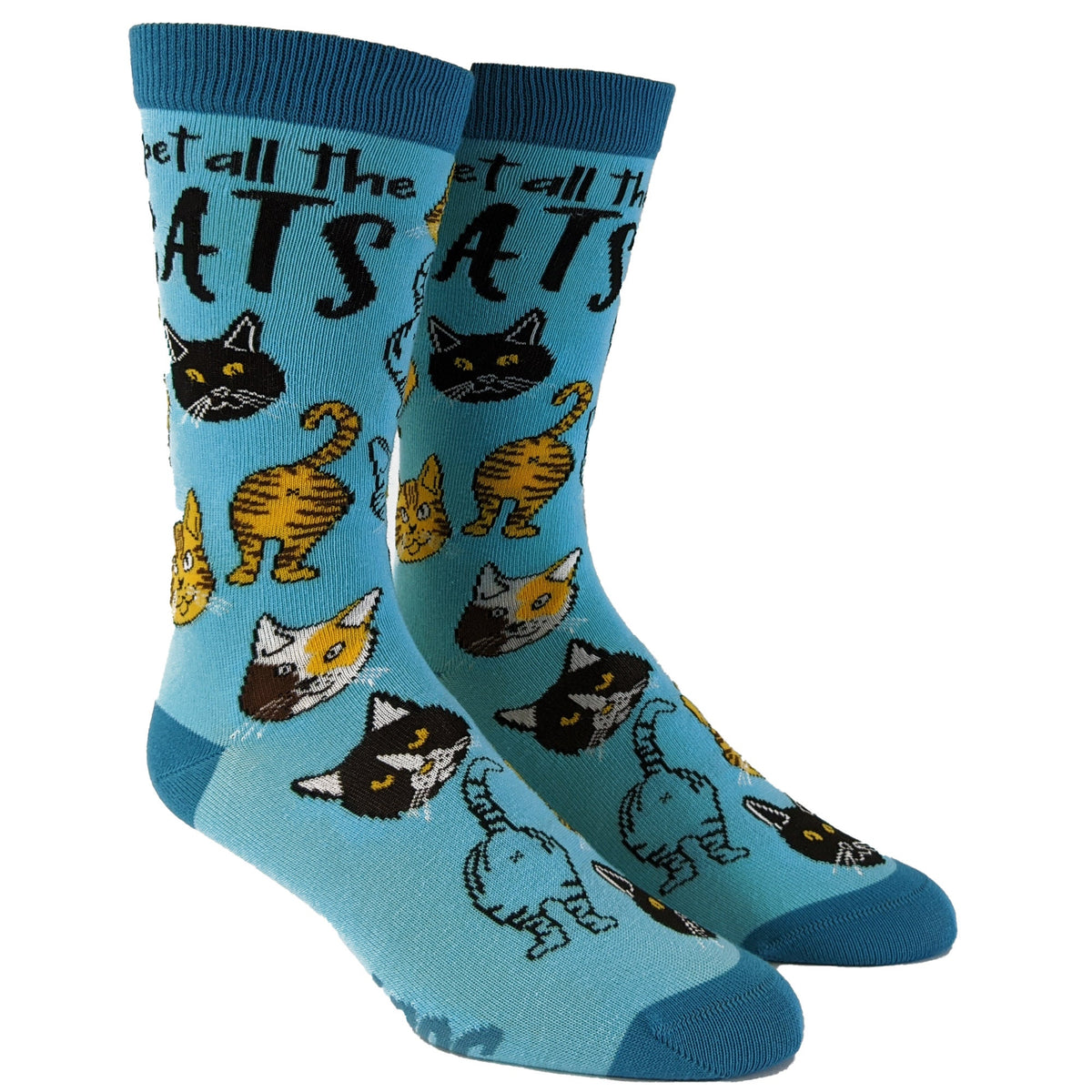 Cat Socks Pet All The Cats Socks Cat Lover Gifts Womens Novelty Socks Cool Womens Socks Funny Socks Women Cat Socks For Women Graphic Tee – Cozy Vibes · High-Quality Print