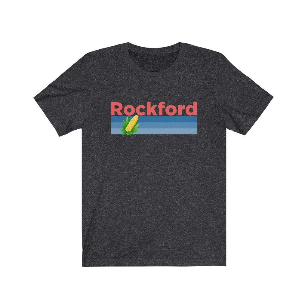 Rockford Illinois Shirt Retro Corn Unisex Rockford TShirt Personalization Available Graphic Tee – Warm & Stylish · Great Gift For Fans
