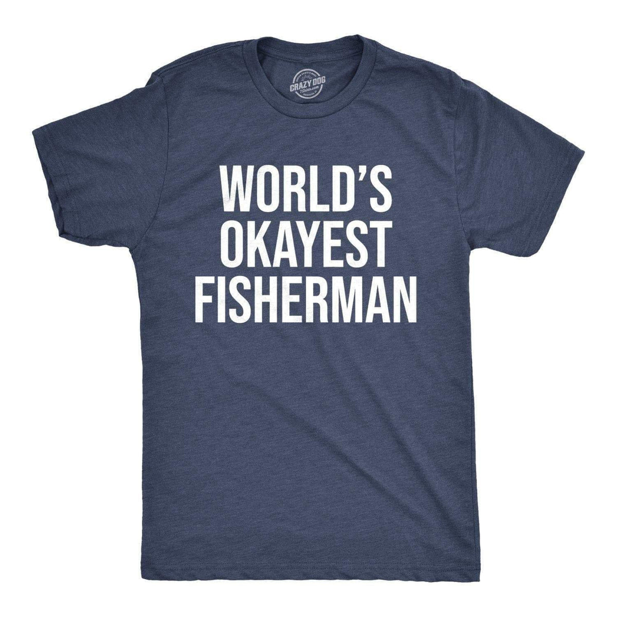 Mens Fishing T shirt Funny Fishing Shirt Fishing Graphic Tee Fisherman Gifts Present For fisherman World39s Okayest Fisherman Graphic Tee – Warm & Stylish · Perfect For Daily Wear