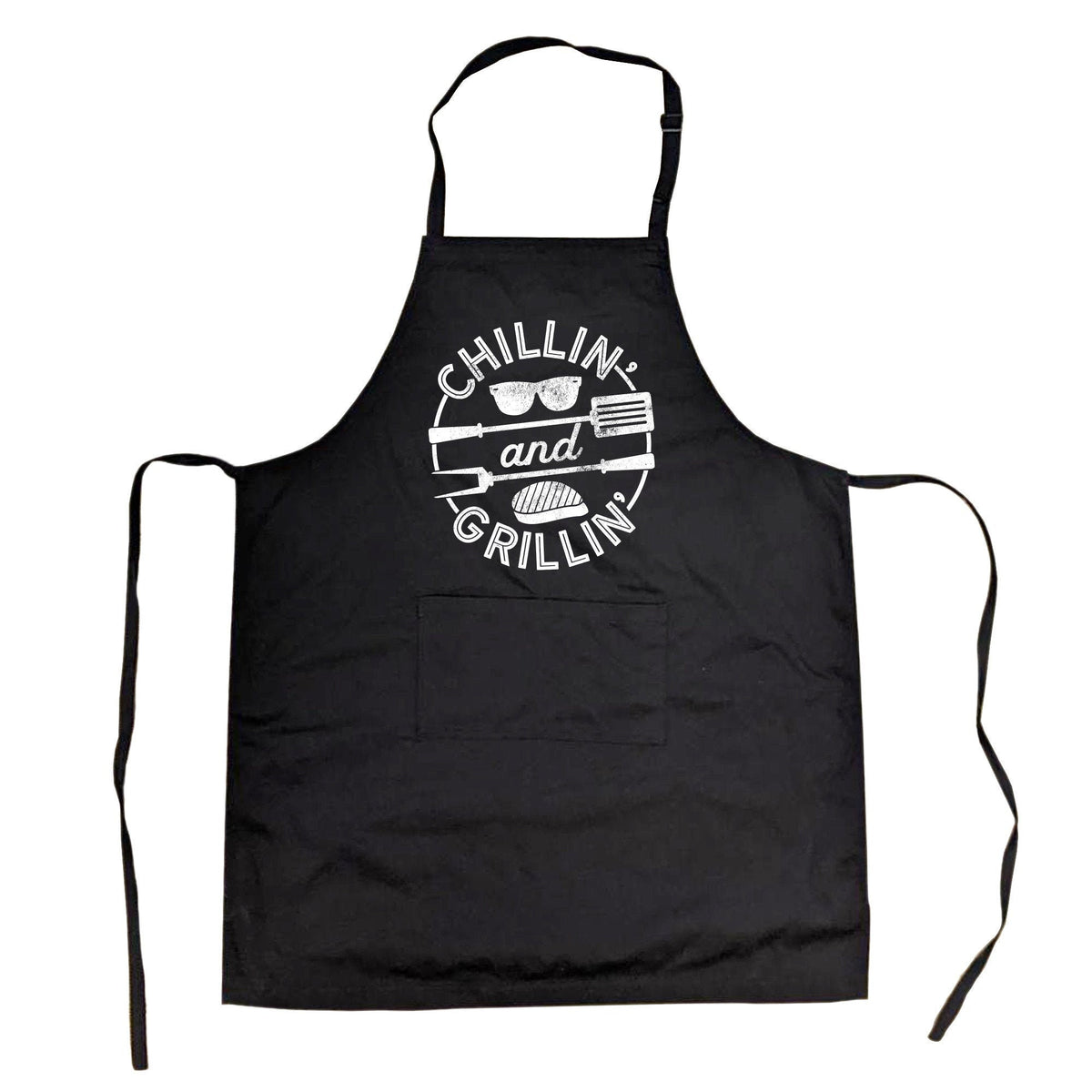 Funny barbecue Apron Chillin And Grillin Meat BBQ Apron Offensive Apron Fathers Day Cooking Gift Funny Gift for Dad Cooks Gift Graphic Tee – Everyday Comfort · Perfect For Daily Wear