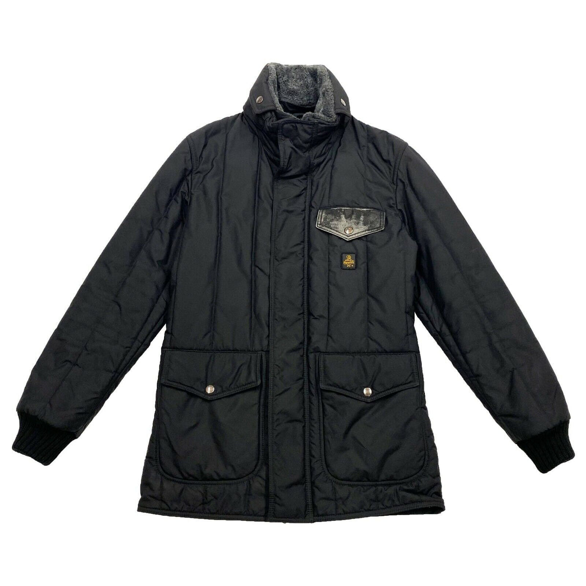 RefrigiWear Long Cold Weather Coat Vintage Designer Padded Nylon Black Jacket Graphic Tee – Warm & Stylish · Top Pick For Any Outfit