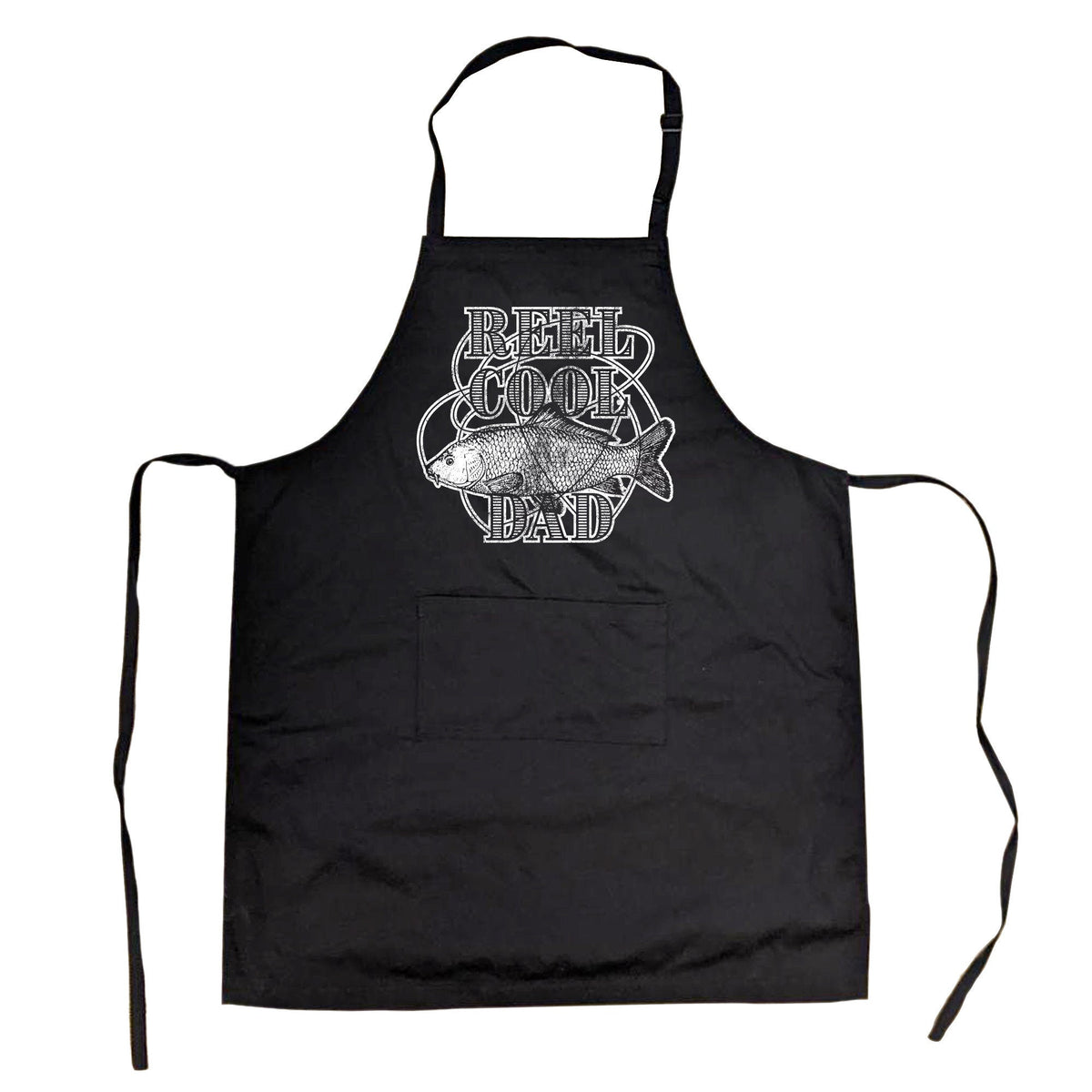 Reel Cool DAD Dad Aprons Fishing Aprons Funny Aprons Fathers Day Gift Gift for Dad Funny Gift For Cooks Funny Gifts Dad Graphic Tee – Cozy Vibes · High-Quality Print