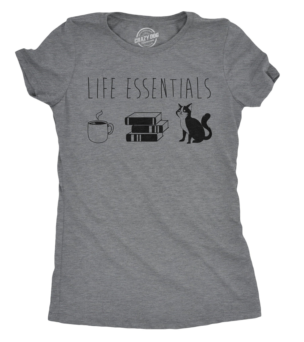 Life Essentials Coffee Cat Books Shirt Reading Lovers Gifts Funny Reading Tee Only Like Reading Reader Gifts Cat Shirts Graphic Tee – Premium Graphic · Perfect For Daily Wear