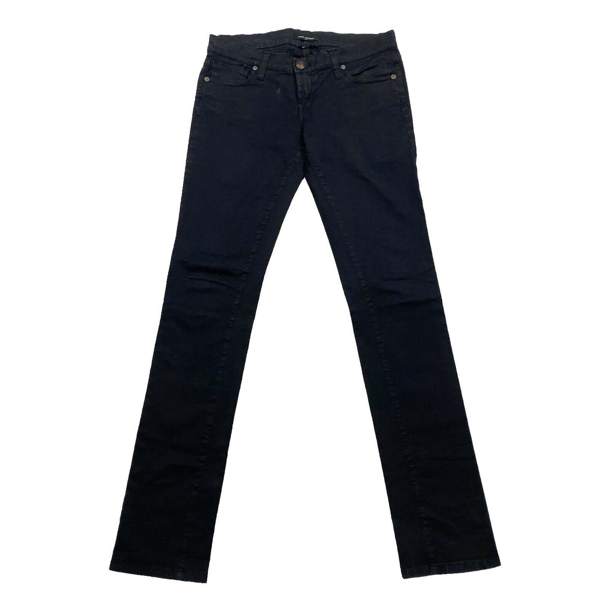 Daniele Alessandrini Slim Jeans Vintage Designer Black Denim Trousers VTG Graphic Tee – Bold Style · High-Quality Print