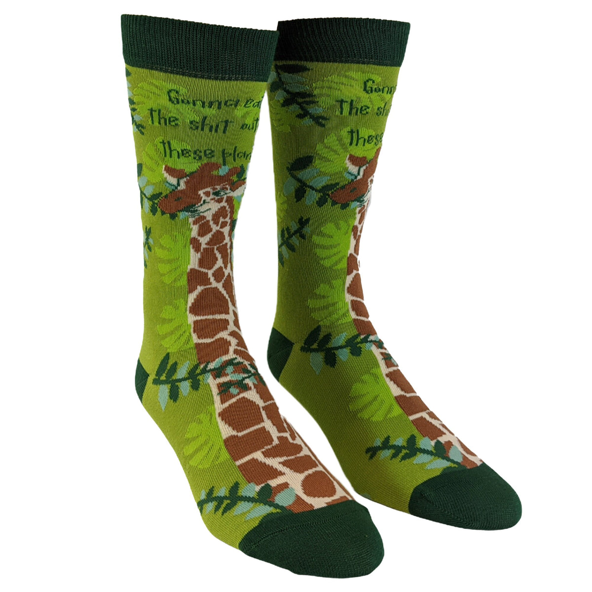 Eat The Shit Out Of These Plants Socks Womens Giraffe Socks Cute Womens Socks Novelty Socks Vegan Socks Funny Socks Women Plant Eater Graphic Tee – Fan Favorite · Perfect For Daily Wear