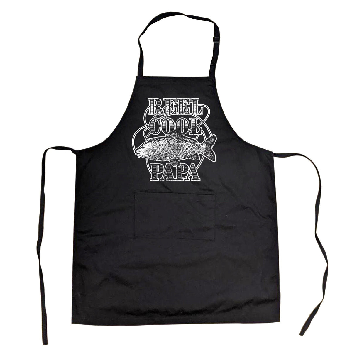 Reel Cool PAPA Grandpa Aprons Fishing Aprons Funny Aprons Fathers Day Gift Gift for Dad Funny Gift For Cooks Funny Gifts Grandpa Graphic Tee – Bold Style · Great Gift For Fans
