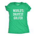 Funny Joke Golf Shirt Golfing T Shirt Women Mom Golfer Humor TShirt With Sayings Rude Offensive Gifts For Golfers World39s Okayest Golfer Graphic Tee – Warm & Stylish · Trending Graphic Apparel