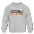 Asheville North Carolina Youth Sweatshirt Retro Mountain Youth Asheville Sweatshirt Personalization Available Sweatshirt – Easygoing Wear · Great Gift For Fans