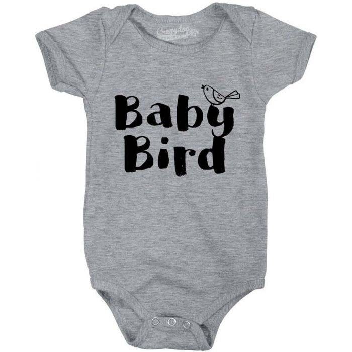 Baby Bird Romper Funny Baby Romper Rompers With Sayings Cute Baby Clothes New Mom Baby Clothes Funny Baby Shower Gifts Graphic Tee – Bold Style · Great Gift For Fans