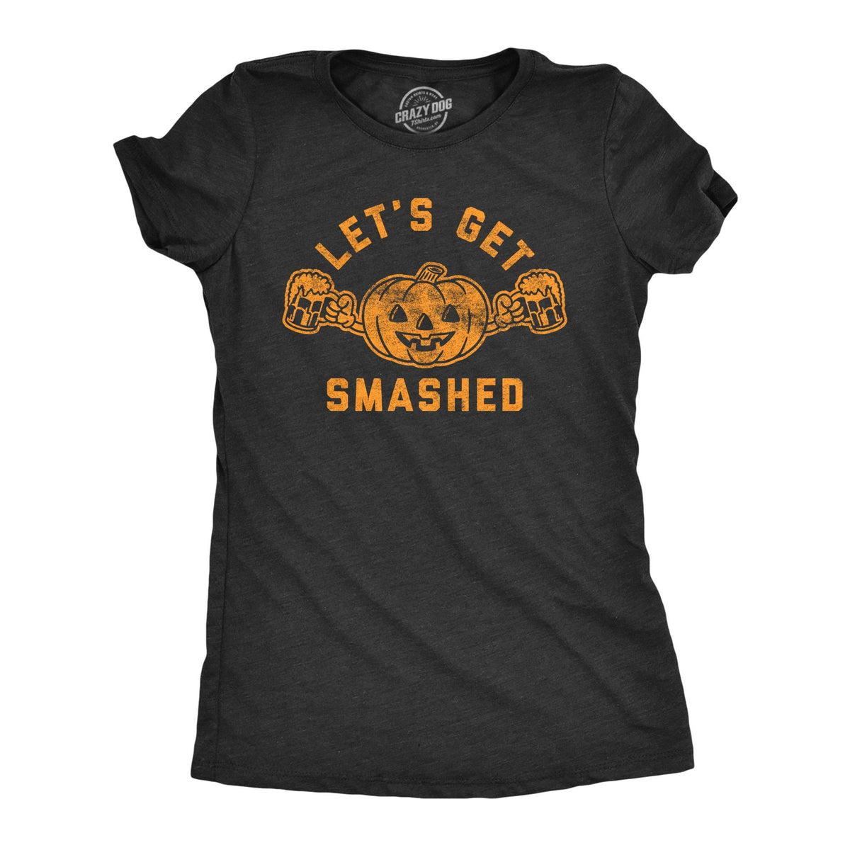 V2 Lets Get Smashed Shirt Women Halloween Shirt Pumpkin Drinking Shirt Halloween Drinking Shirts Halloween Costumes Pumpkin Halloween Graphic Tee – Soft Feel · Perfect For Daily Wear