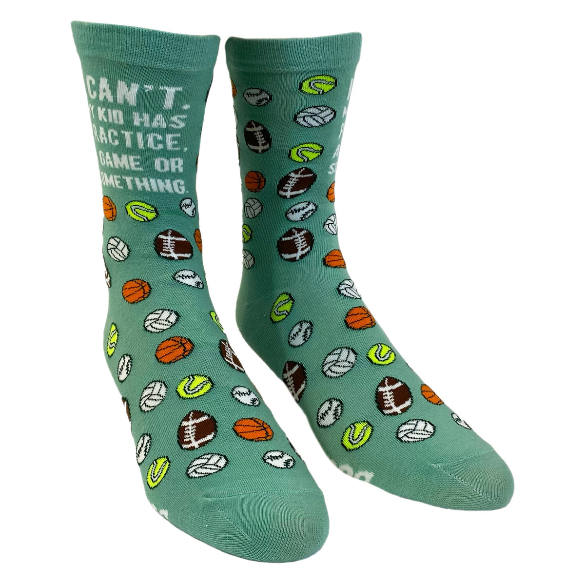 Can39t Kids Have Practice Or Something Sports Mom Sports Balls Funny Socks Women Cute Socks For Mom Mother39s Day Gift Stressed Mom Graphic Tee – Soft Feel · Great Gift For Fans