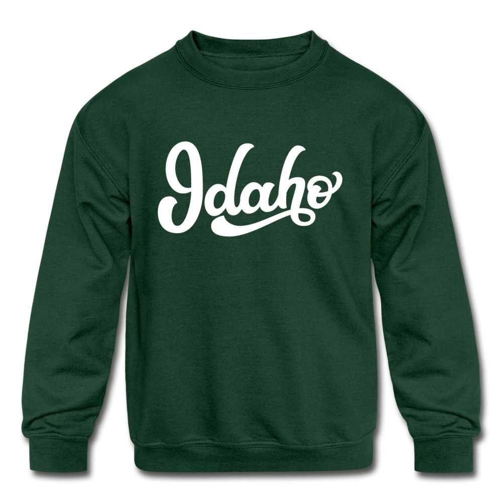 Idaho Youth Sweatshirt Hand Lettered Youth Idaho Sweatshirt Personalization Available Sweatshirt – Everyday Comfort · Trending Graphic Apparel