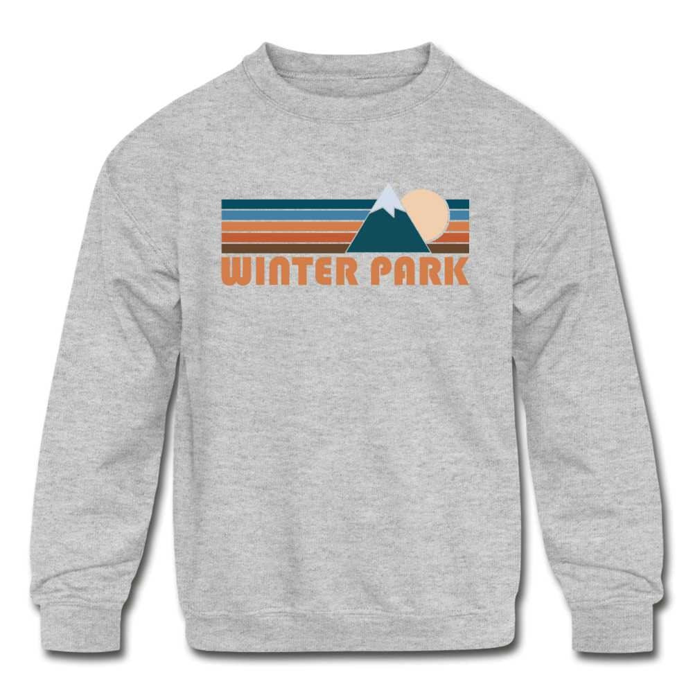 Winter Park Colorado Youth Sweatshirt Retro Mountain Youth Winter Park Sweatshirt Personalization Available Sweatshirt – Bold Style · Must-Have Style