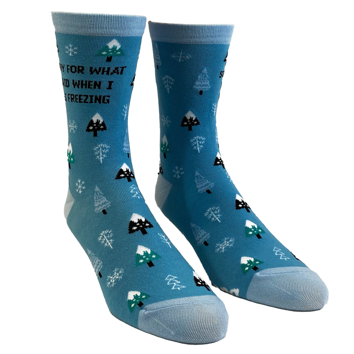 Christmas Socks Adult Christmas Humor Socks Womens Socks Festive Winter Socks I Hate Winter Sorry For What I Said When Freezing Graphic Tee – Easygoing Wear · Must-Have Style