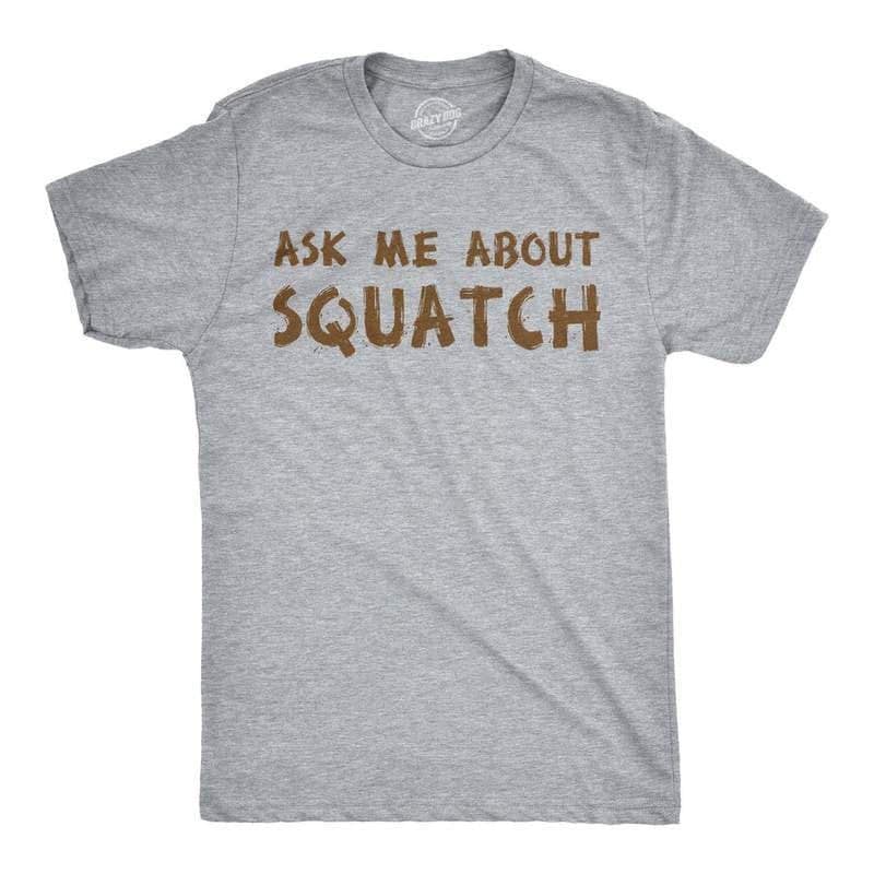 Ask Me About Squatch Flip Shirt Big Foot Shirts Funny Shirts Mens Funny T Shirt Mens Cool Shirt Surprise T Shirts Graphic Tee – Feel-Good Design · High-Quality Print