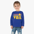 Vail Colorado Toddler Long Sleeve Shirt Retro Sun Unisex Toddler Vail T Shirt Personalization Available Graphic Tee – Bold Style · Trending Graphic Apparel