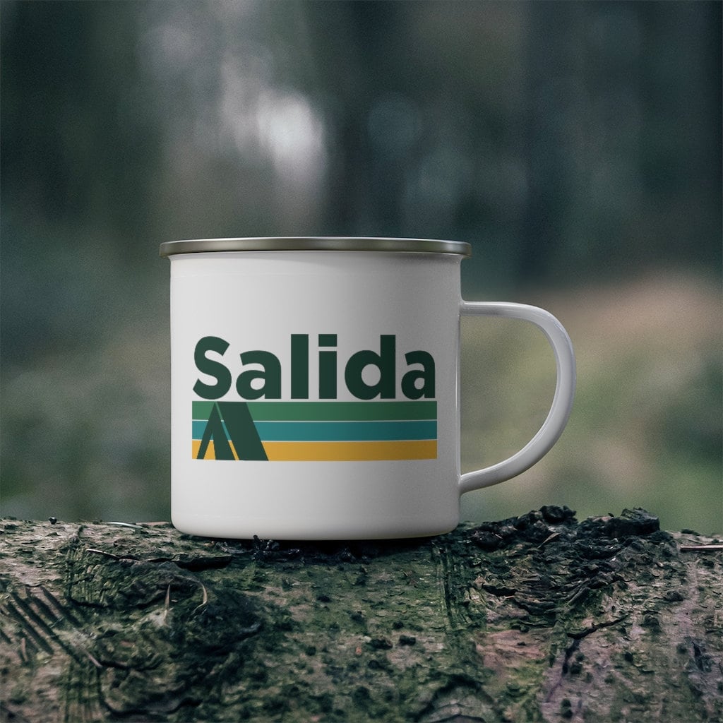 Salida Colorado Camp Mug 12oz Retro Camping Salida Mug Personalization Available Graphic Tee – Feel-Good Design · Great Gift For Fans