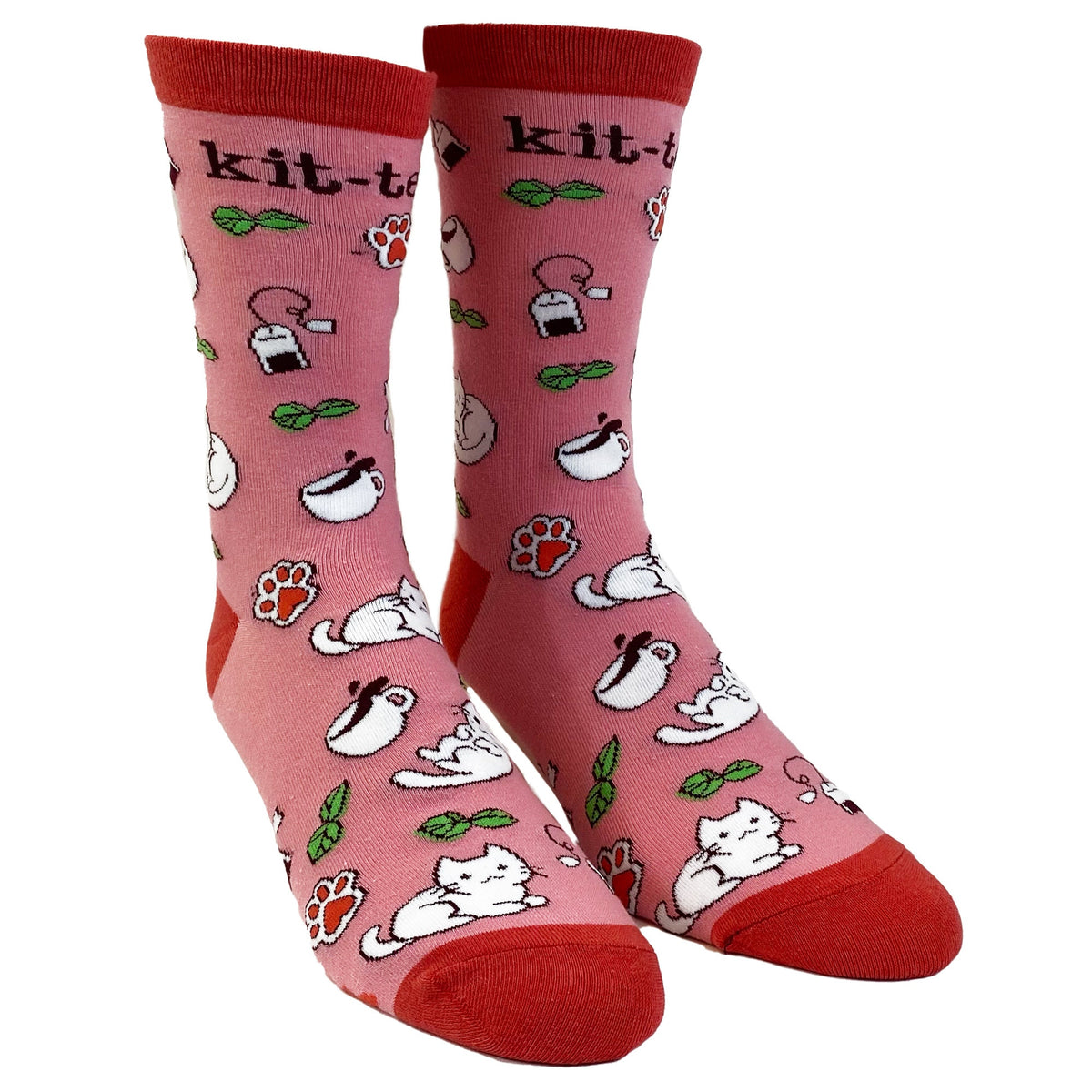 Cat Socks Kit Tea Socks Cat Lover Gifts Womens Novelty Socks Cool Womens Socks Funny Socks Women Tea Lover Socks Tea Socks Kitties Graphic Tee – Aesthetic Look · Perfect For Daily Wear
