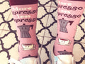 More Espresso Less Depresso Socks Womens Coffee Socks Cute Womens Socks Funny Womens Socks Novelty Socks Unique Socks Graphic Tee – Cozy Vibes · Perfect For Daily Wear