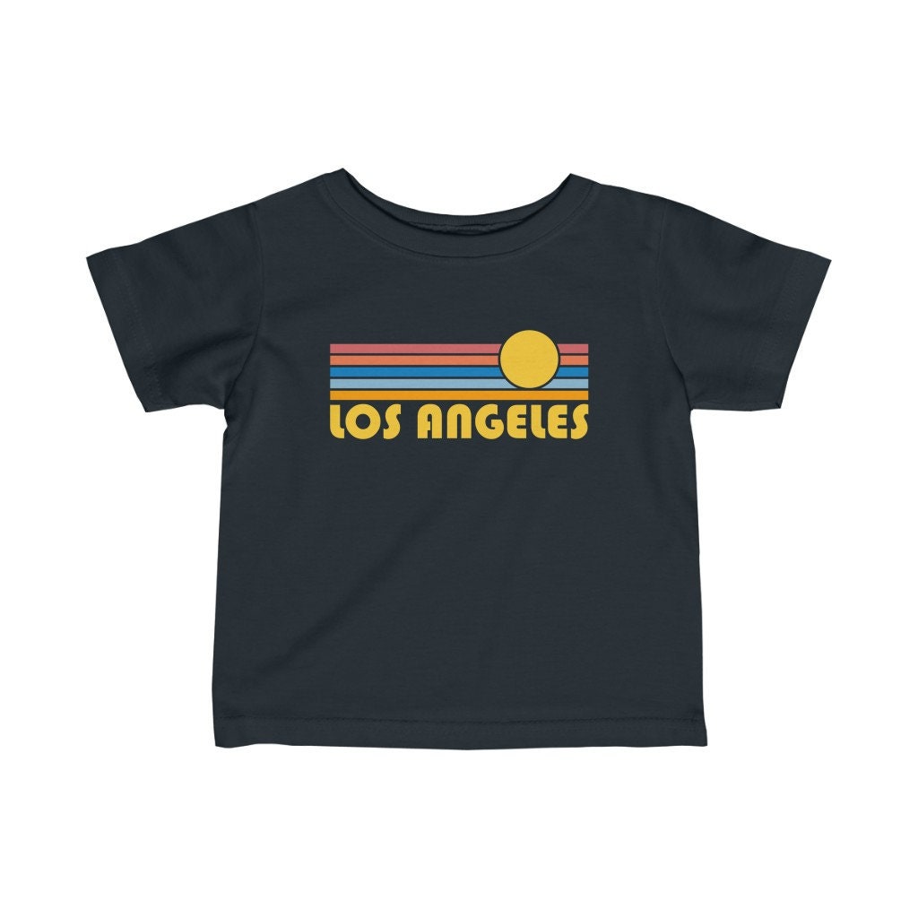 Los Angeles California Infant Shirt Retro Sunset Unisex Los Angeles Baby Newborn T Shirt Personalization Available Graphic Tee – Premium Graphic · Must-Have Style
