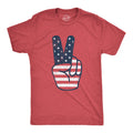 Mens Independence Day T Shirt 4th July Celebration Pace Sign America Flag Guys Party Shirts Vintage USA Flag America Shirts Graphic Tee – Premium Graphic · High-Quality Print
