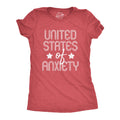 Funny Womens Shirt Anxiety Shirt Funny Sayings Shirt Womens Novelty Shirt United States of Anxiety Anxiety State 4th of July Shirts Graphic Tee – Premium Graphic · Must-Have Style