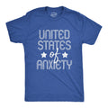 United States of Anxiety Social Anxiety Shirt Sarcastic Shirt Men Funny Shirts Unisex Sizing Anxiety Shirt Anxiety State 4th of July Graphic Tee – Everyday Comfort · Top Pick For Any Outfit