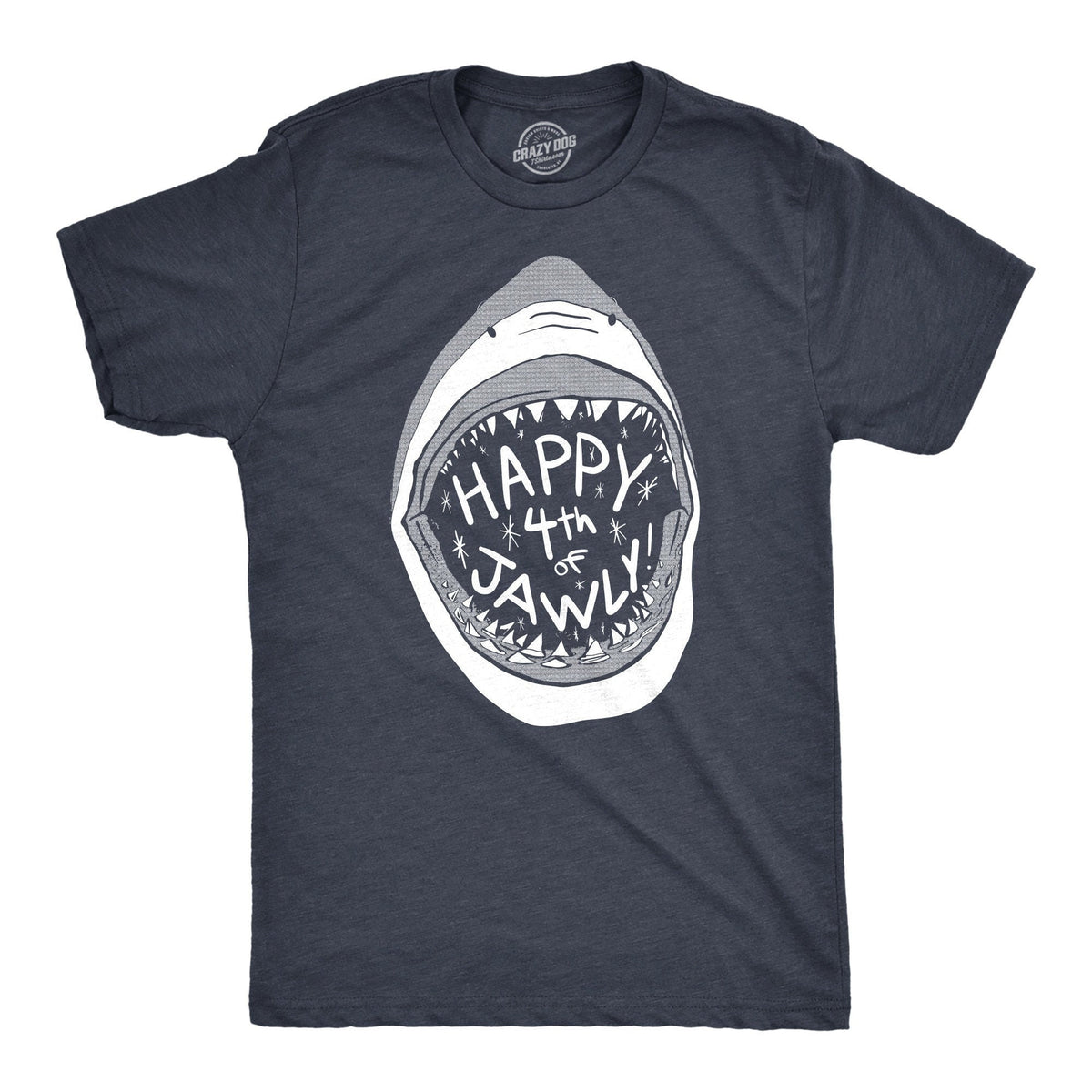 Happy 4th of Jawly Shirt Shark Tshirts 4th of July Shirts Funny Mens T Shirt Jaws Graphic Shirt Ocean Lovers Independence Day Graphic Tee – Soft Feel · Great Gift For Fans