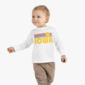Iowa Toddler Long Sleeve Shirt Retro Sun Unisex Toddler Iowa T Shirt Personalization Available Graphic Tee – Easygoing Wear · Trending Graphic Apparel
